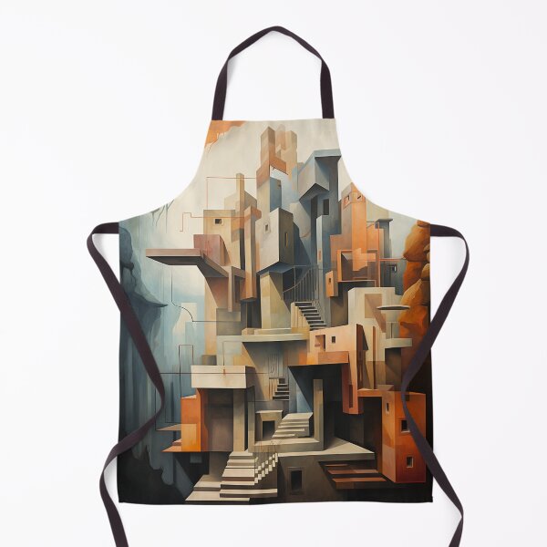 Item preview, Geometric Waterfall: A Cubist Perspective - 24 designed and sold by Moisky Art.