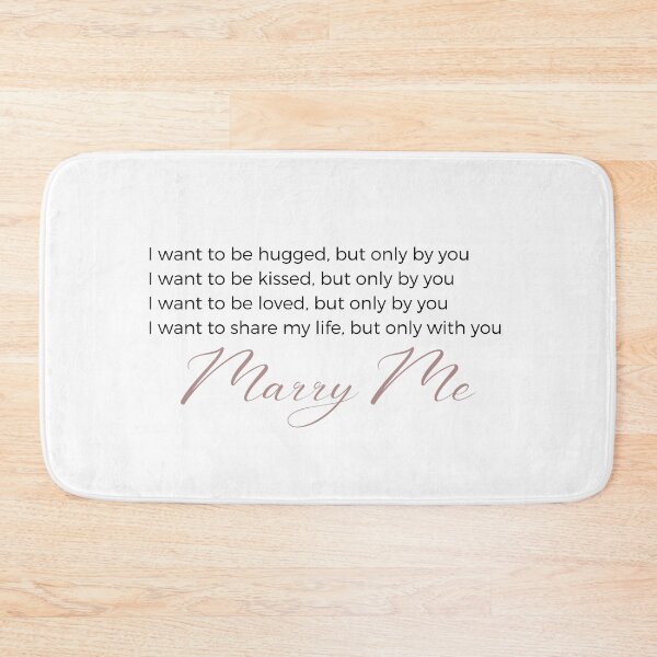 Item preview,  Marry Me "I want to be hugged" Beautiful Wedding Proposal  Sticker designed and sold by MuditasEyes.