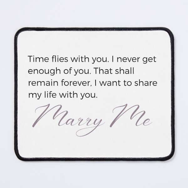 Item preview, Marry Me "Time flies with you" Beautiful Wedding Proposal Sticker designed and sold by MuditasEyes.