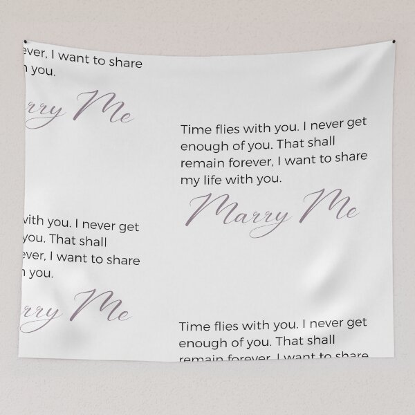 Item preview,   Marry Me "Time flies with you" Beautiful Wedding Proposal  Sticker designed and sold by MuditasEyes.