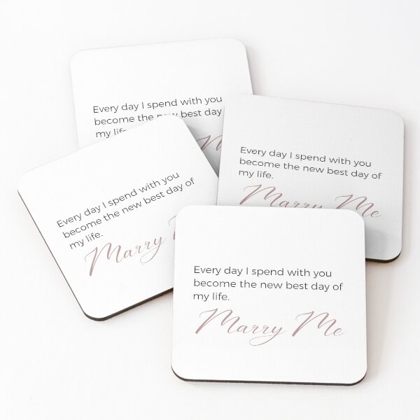 Item preview,   Marry Me "Every day I spend with you" Beautiful Wedding Proposal  Sticker designed and sold by MuditasEyes.