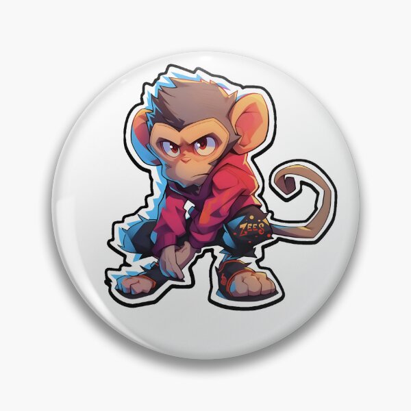 Item preview, Punky Monkey By ZeesDesigns designed and sold by ZEESDESIGN.