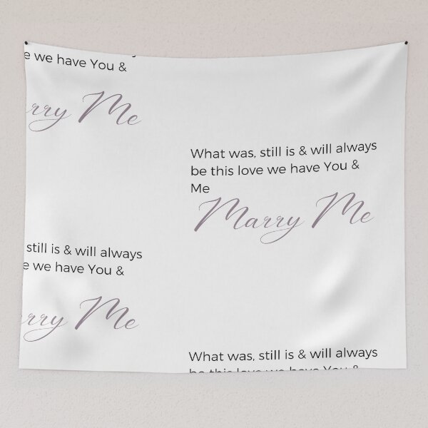 Item preview,   Marry Me "What was, still is" Beautiful Wedding Proposal  Sticker designed and sold by MuditasEyes.