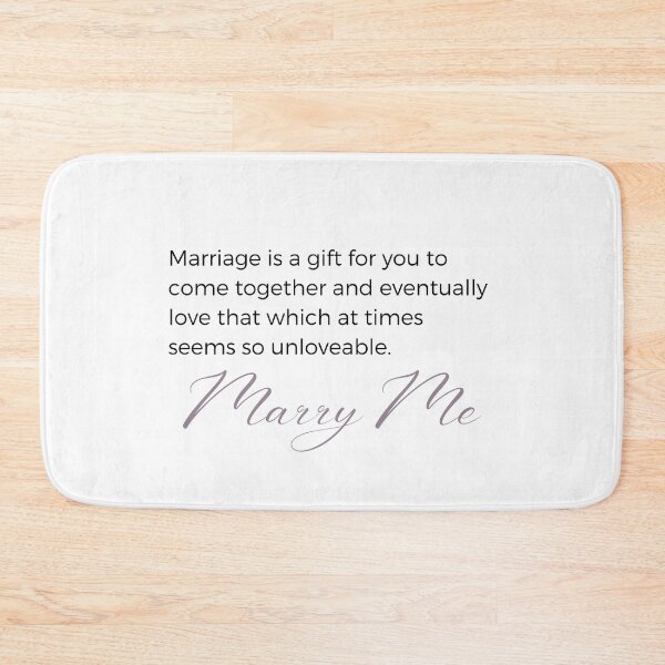 Item preview, Marry Me "Marriage is a gift" Beautiful Wedding Proposal  Sticker designed and sold by MuditasEyes.