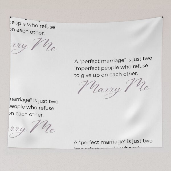 Item preview,  Marry Me "A perfect marriage" Beautiful Wedding Proposal  Sticker designed and sold by MuditasEyes.