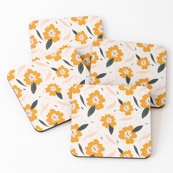 Item preview, Yellowtail floral  designed and sold by Rosebudstudio Halsey.