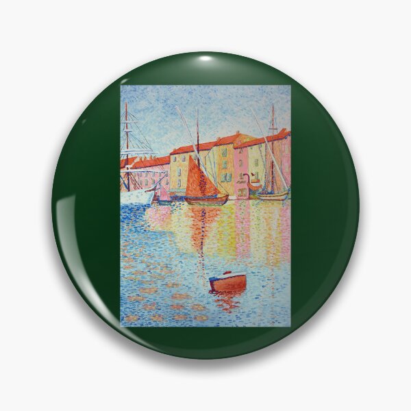 Item preview, Boat in the river, Study of Paul Signac George seurat designed and sold by LotusesCalantha.