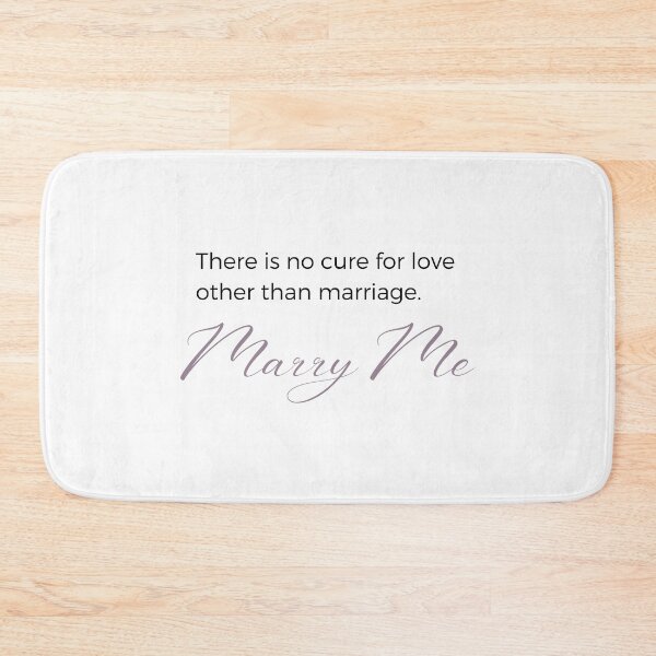 Item preview,  Marry Me "There is no cure for love" Beautiful Wedding Proposal  Sticker designed and sold by MuditasEyes.