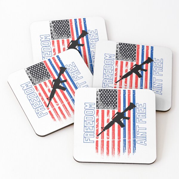 Item preview, FREEDOM AINT FREE PATRIOTIC FLAG designed and sold by AnimalLover4eva.
