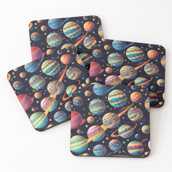Item preview, Colorful playful planets in space designed and sold by ArtyBuys.