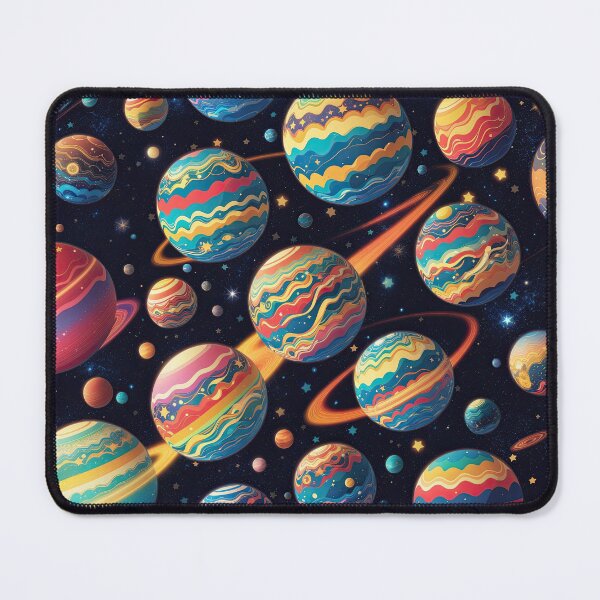 Item preview, Colorful playful planets in space designed and sold by ArtyBuys.