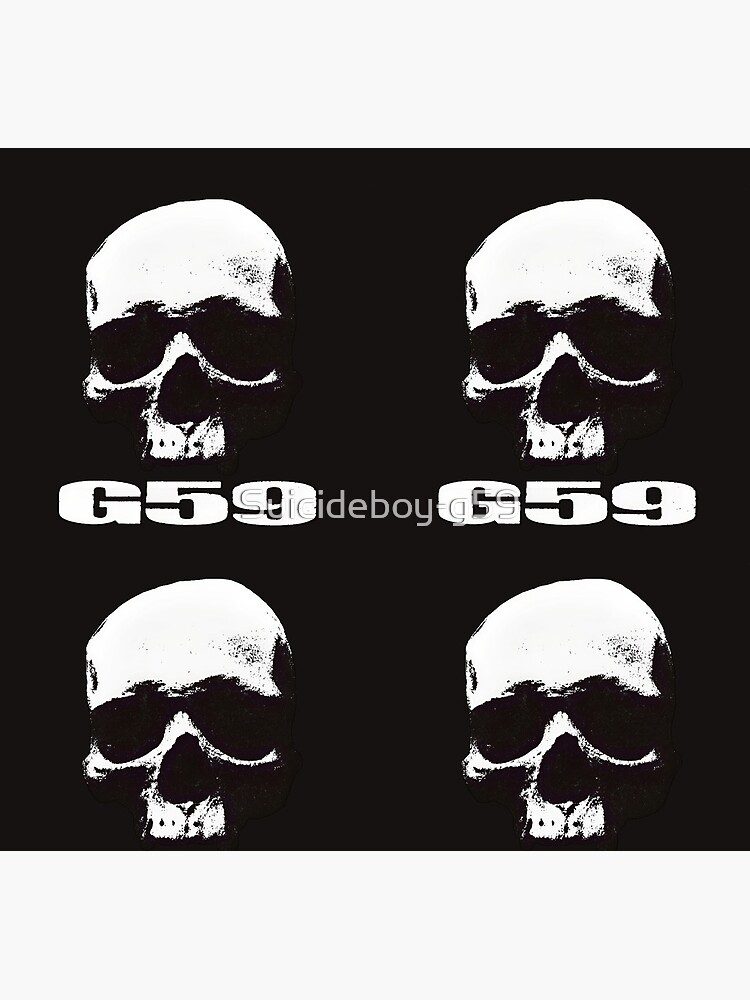 G*59 / G59 / GREY*59 SKULL BLACK AND WHITE LOGO Pet Bandana for Sale by  Suicideboy-g59