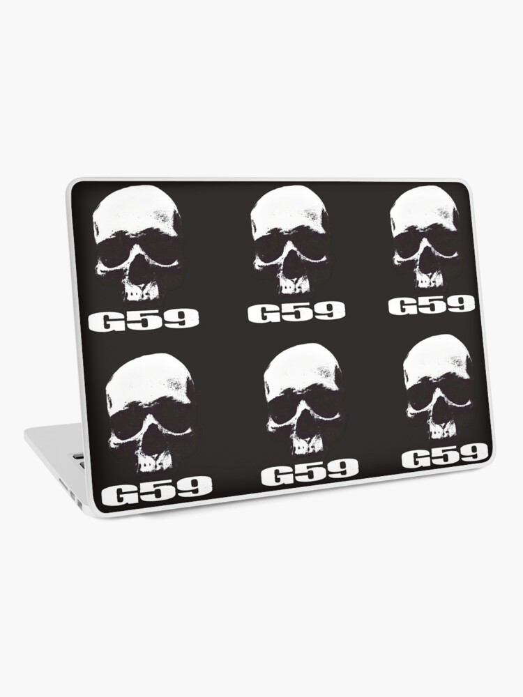 G*59 / G59 / GREY*59 SKULL BLACK AND WHITE LOGO Pet Bandana for