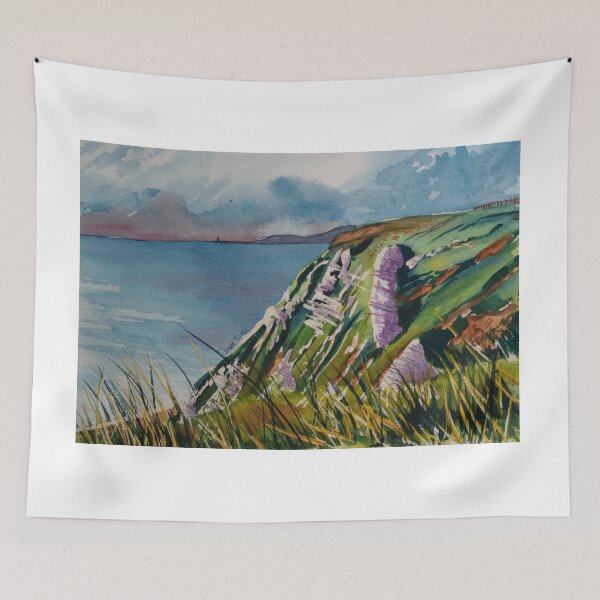 Item preview, View from cliffs at Capel towards Folkestone designed and sold by Justin Turney Art.
