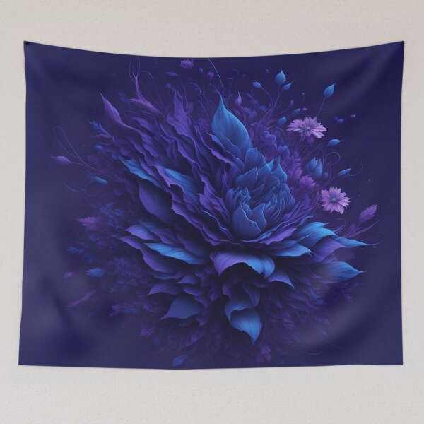 Item preview, Magic Blue Flowers designed and sold by SimpleWallArt.