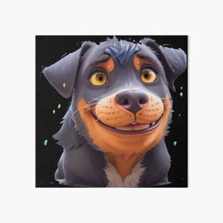 Rottweiler Dog Art Board Prints for Sale