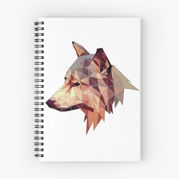 Item preview, geometric colorful wolf designed and sold by Fantes.