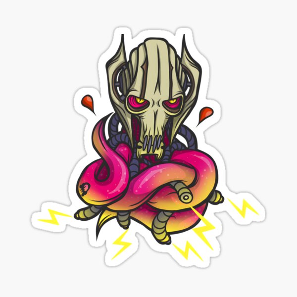 Vista previa del artículo con la obra «Carne y amp; Metal, General Grievous. Clásico», diseñado y vendido por kwtljwimvfv60.