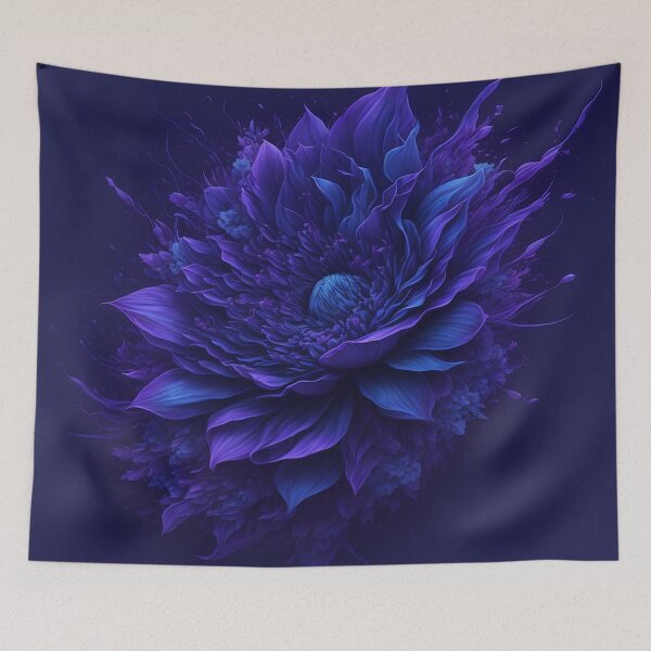 Item preview, Magic Blue Flowers designed and sold by SimpleWallArt.