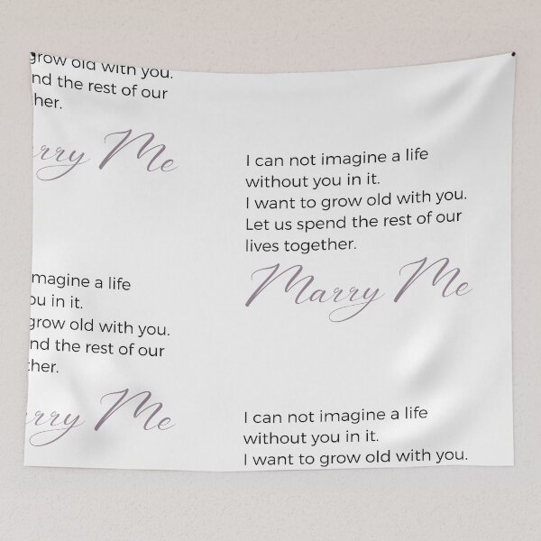 Item preview, Marry Me "I can not imagine a life without you" Beautiful Wedding Proposal  Sticker designed and sold by MuditasEyes.