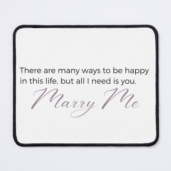 Item preview, Marry Me "There are many ways to be happy" Beautiful Wedding Proposal Sticker designed and sold by MuditasEyes.