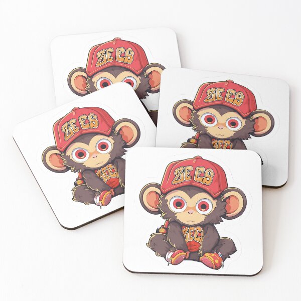 Item preview, Cute Startled Monkey designed and sold by ZEESDESIGN.