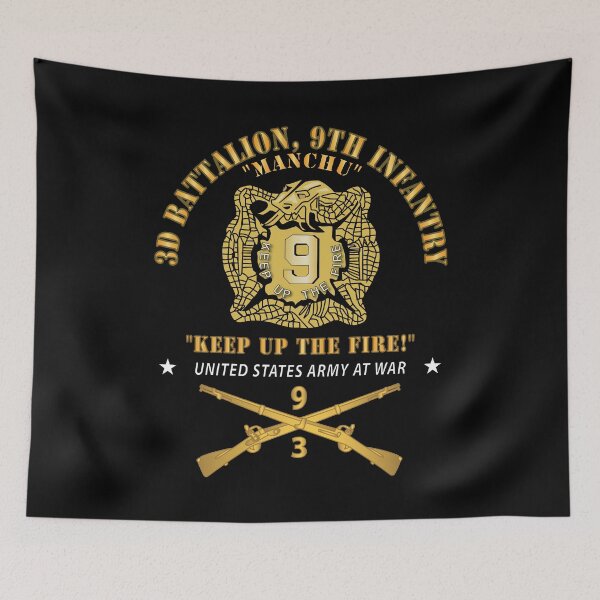 Item preview, Army - 3d Bn 9th Infantry Regiment - DUI - Army At War w IN Branch designed and sold by Military Insignia Products.