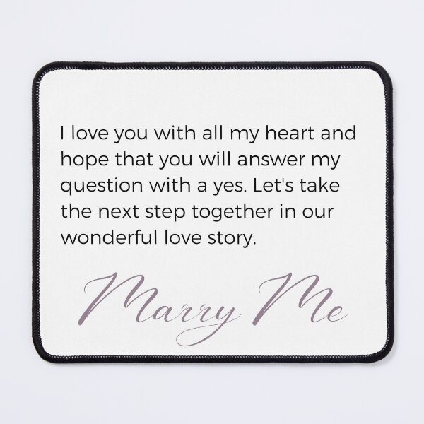 Item preview, Marry Me "I love you with all my heart" Beautiful Wedding Proposal Sticker designed and sold by MuditasEyes.