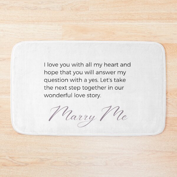 Item preview, Marry Me "I love you with all my heart" Beautiful Wedding Proposal  Sticker designed and sold by MuditasEyes.