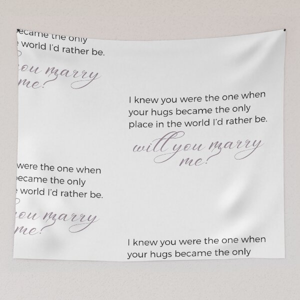 Item preview, Marry Me "I knew you were the one" Beautiful Wedding Proposal  Sticker designed and sold by MuditasEyes.