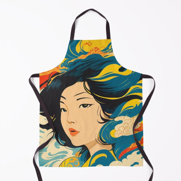 Item preview, Harmony of Cultures: Girl with Hokusai's Wave designed and sold by LeonAndrewRazon.