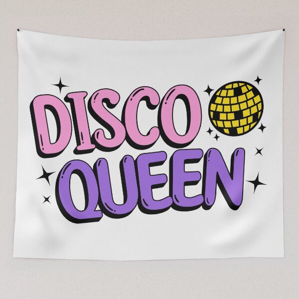 Item preview, Disco queen text design designed and sold by BattaAnastasia.