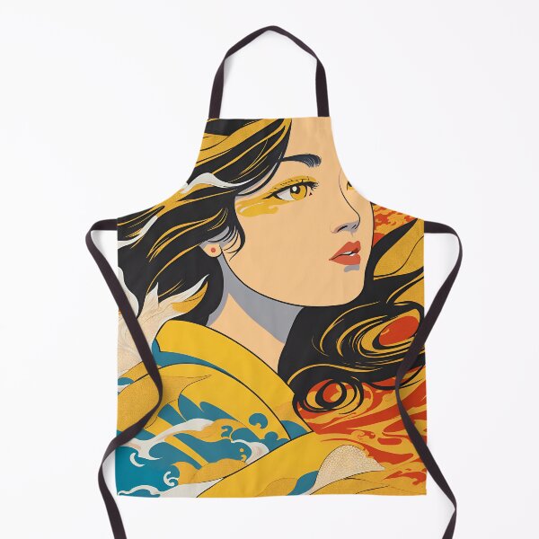 Item preview, Harmony of Cultures: Girl with Hokusai's Wave designed and sold by LeonAndrewRazon.
