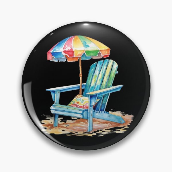 Item preview, I love Summer - Beach chair and Umbrella designed and sold by BudBrown.