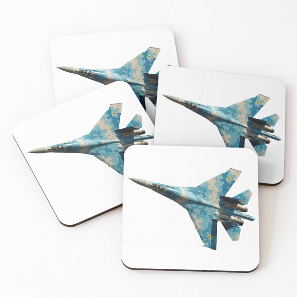 Item preview, Sukhoi Su 27 Flanker Fighter Jet top view turning left Russian Air Force designed and sold by AfterburnerOne.