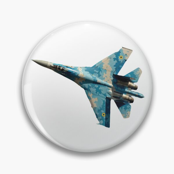 Item preview, Sukhoi Su 27 Flanker Fighter Jet top view turning left Russian Air Force designed and sold by AfterburnerOne.