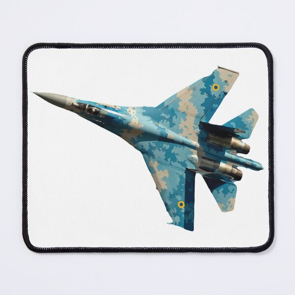 Item preview, Sukhoi Su 27 Flanker Fighter Jet top view turning left Russian Air Force designed and sold by AfterburnerOne.