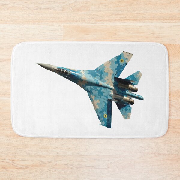 Item preview, Sukhoi Su 27 Flanker Fighter Jet top view turning left Russian Air Force designed and sold by AfterburnerOne.