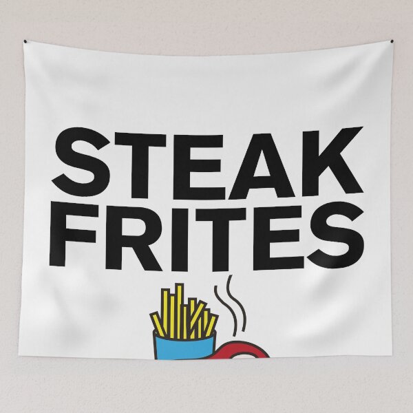 Aperçu de l'œuvre NOURRITURE DE SURVIE FRANÇAISE | STEAK-FRITES créée et vendue par axelle1410.
