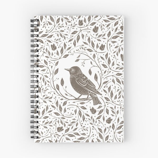 Item preview, Birds into floral wreath with leaves designed and sold by Pinata.