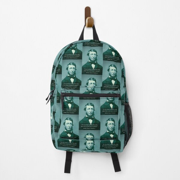 Item preview, Henry David Thoreau portrait and quote: In an unjust society the only place for a just man is prison. designed and sold by artbleed.