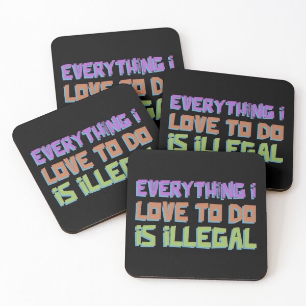 Item preview, Everything I Love To Do Is Illegal - Classic T shirt designed and sold by Rodayna Elnaggar.