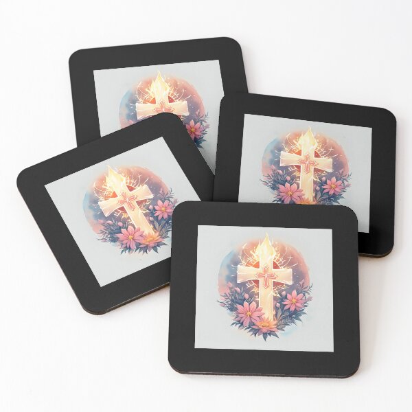 Item preview, Gold Cross With Fire designed and sold by MiracleROLArt.