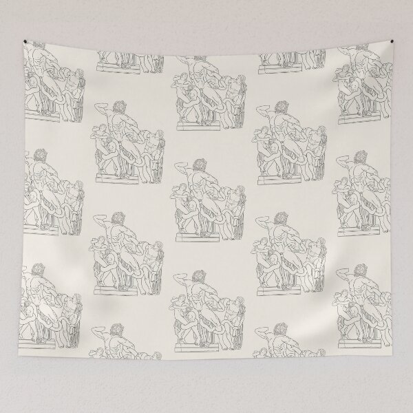 Item preview, LAOCOÖN AND HIS SONS-black line designed and sold by BEATRIZ ABAITUA.