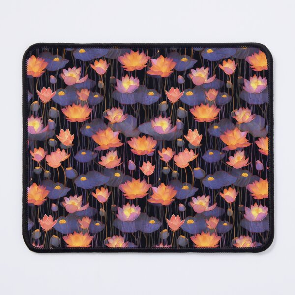 Item preview, Neon Lotus Forest Pattern designed and sold by Viking-Samurai.