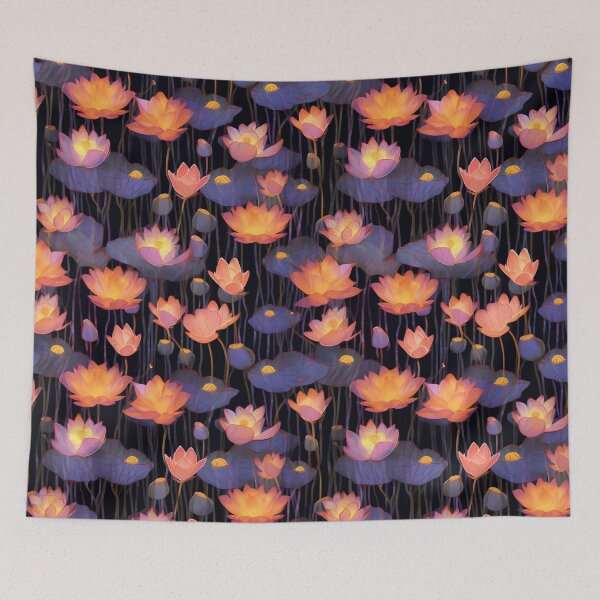 Item preview, Neon Lotus Forest Pattern  designed and sold by Viking-Samurai.