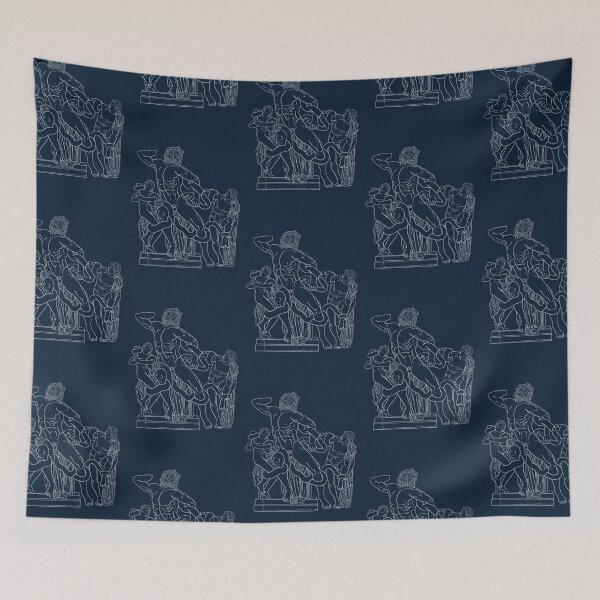 Item preview, LAOCOÖN AND HIS SONS-white line designed and sold by BEATRIZ ABAITUA.