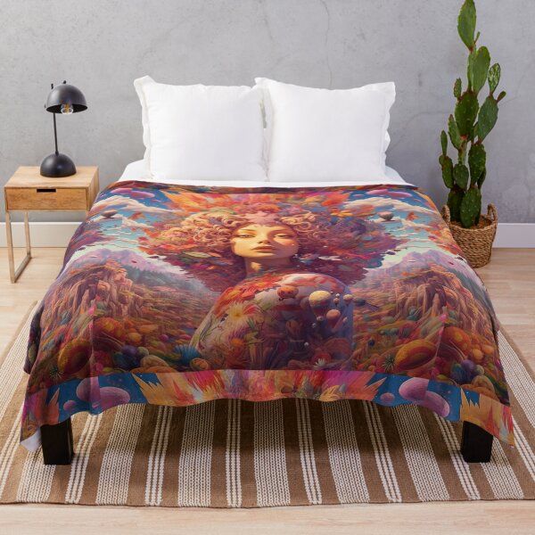 Item preview, Psychedelic Tapestry, Bedroom Wall Decor, Wall Hanging Trippy Tapestry, Trippy Room Decor, Aesthetic Wall Decor, Psychedelic Tapestry designed and sold by TileTango.