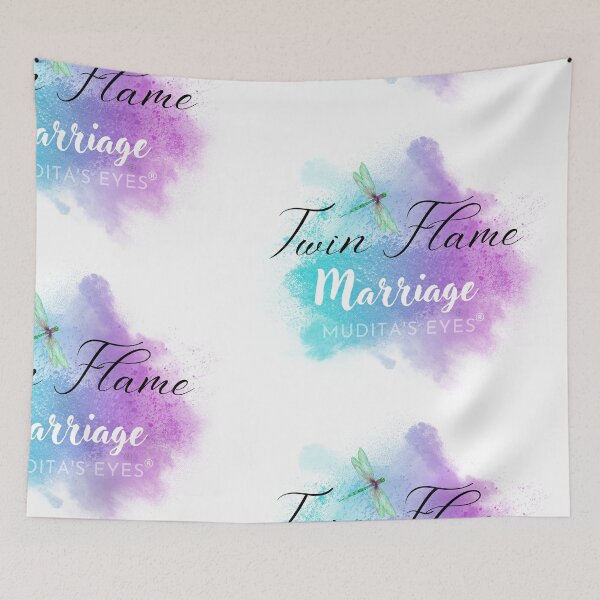 Item preview, Colorful "Twin Flame Marriage" Beautiful Wedding Proposal  Sticker designed and sold by MuditasEyes.