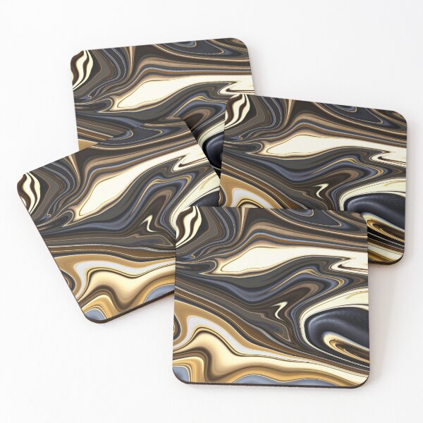 Item preview, Coffee liquid paint marble pattern designed and sold by 1Celery.